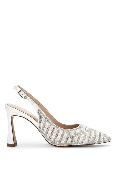 Tamer Tanca Women's Vegan White Heeled Shoes