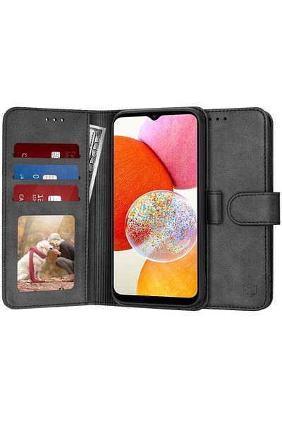 SKYDDAR INNOVATION Case for Samsung Galaxy A14 5G / Galaxy A14 4G, Diary Book, book, Inner Wallet, Black, sticker set