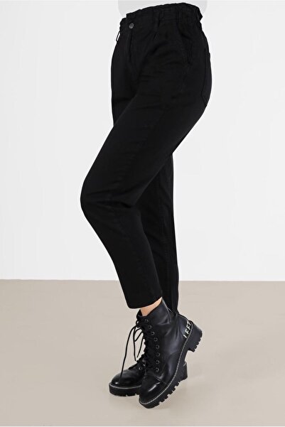 TRENDTESETTÜR Women's Black Skinny Leg Trousers 70281