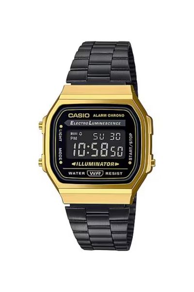 Casio CASIO Unisex Digital Grey Dial Watch - A-168WEGB-1B