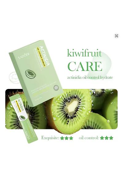 SADOER Korean Actinidia Facial Gel Mask, Moisturizing 6g x 10pcs