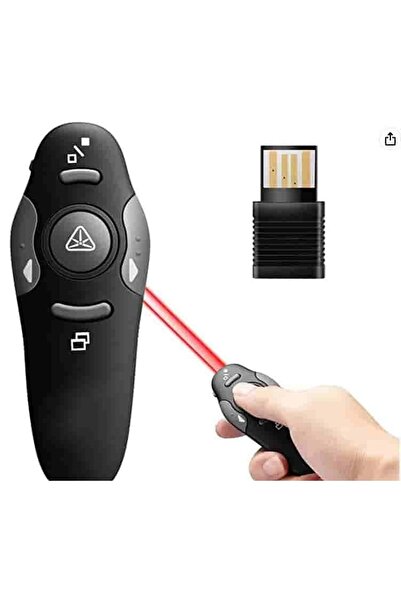 İMEXTECH MOP620 Lazer Sunum Kumandası Kablosuz Sunum Kalemi Powerpoint Slayt Atlatıcı Presenter