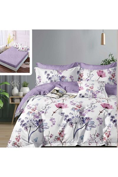 NufJoy Fine Cotton Linen 6 pieces Fitted sheet for mattress 160x200 cm or 180x200 cm