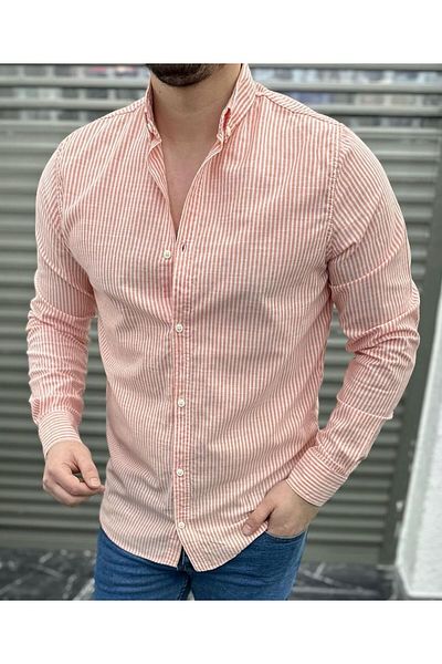 LC Waikiki Men's Classic Stylish Button Striped Shirt