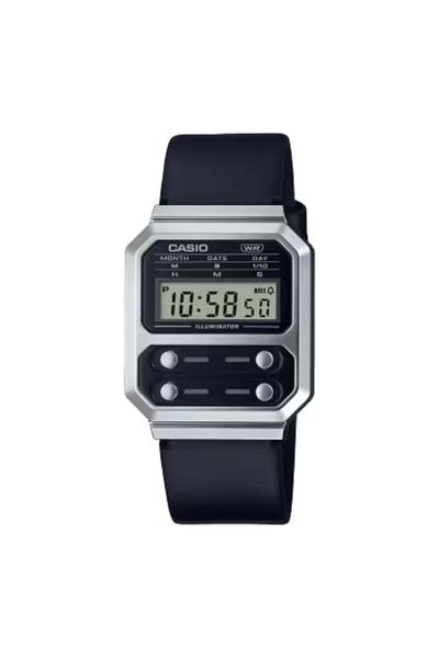 Casio CASIO Unisex Digital Grey Dial Watch - A100WEL-1ADF