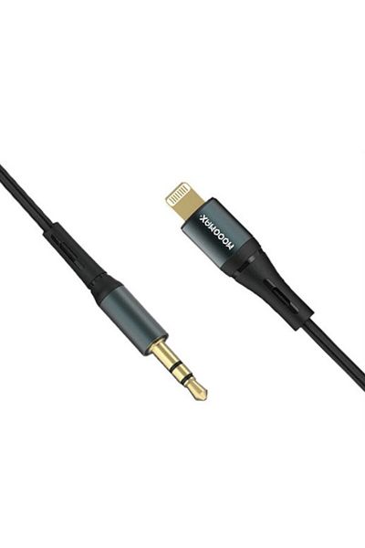 MOOGMAX MFi Certified 1m AUX to Lightning Cable - High Quality Durable Fabric Audio Cable for iPhone