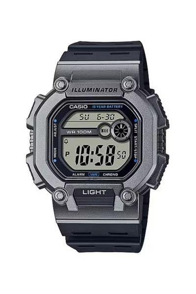 Casio ساعة كاسيو الرقمية للرجال بمينا رمادي - W-737H-1A2VDF