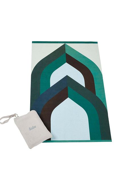 Sabr 'Riyadh' Compact Prayer Mat (green)