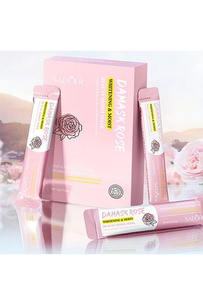 SADOER Rose Korean Gel Face Mask Moisturising 6gx10pcs