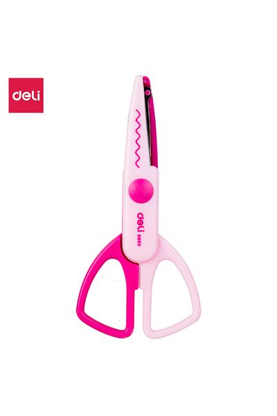 Deli Deli ED60001 School Scissors, 135mm, Assorted Colours – For Kids’Crafts & DIY Use