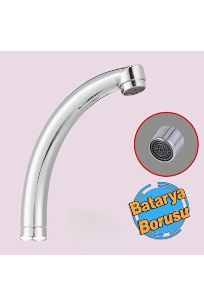 TERA Lavabo Mutfak Musluk Batarya Kuğu Metal Lüks Evye Borusu Krom