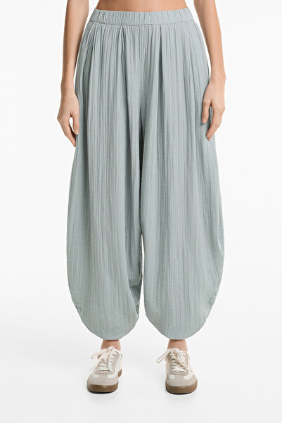 Oysho % 100 pamuklu balloon pantolon
