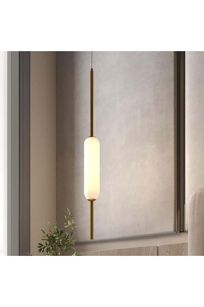 Ucandle G9 Modern Round Glass Gold Hanger