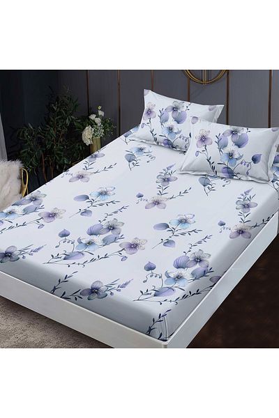 NufJoy Finet Gros Elastic Fitted Sheet Set for Mattress 160x200 cm and 2 Pillowcases 50x70 cm