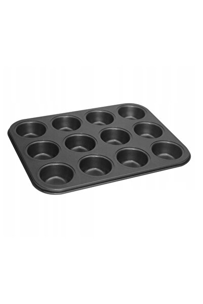 OEM Tava de copt, matrita de teflon pentru briose, 36 cm, negru