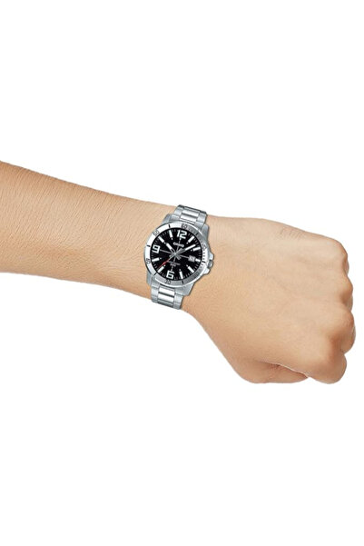 Casio Men's Analog Black Dial Watch - MTP-VD01BL-1BVUDF