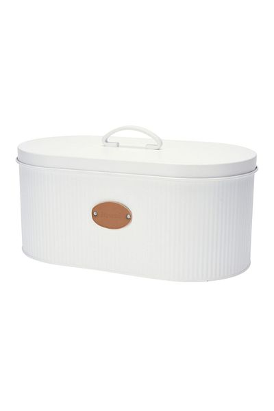 Excellent Houseware Bread Box, Metallic, 33x18x15 cm, Matt White – Excellent Houseware