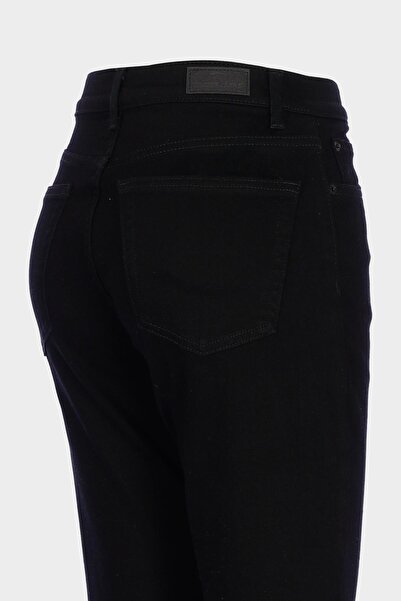 CROSS JEANS Sydney Siyah Yüksek Bel Patı Fermuarlı Slim Fit Jean Pantolon C 4529-095