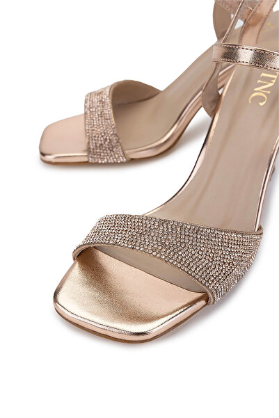 Tamer Tanca Women's Genuine Leather Rose Heeled Shoes