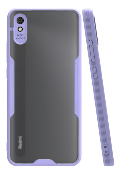 Ceponya غلاف هاتف Xiaomi Redmi 9A مصنوع من السيليكون الشفاف مع حماية للكاميرا