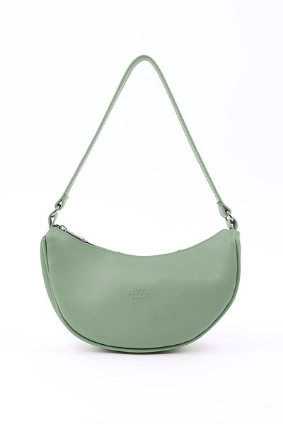 SHAKA Geantă de mână și de umăr din piele artificială Shk26 verde mentă cu un singur compartiment L:12 L:26 L:6 cm