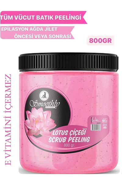 Smoothly Lotus Flower Extract Revitalizing & Softening Hand, Foot and Body Care Peeling 800Gr