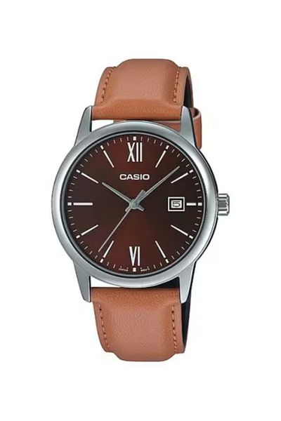 Casio ساعة كاسيو للرجال بمينا بني تناظري - MTP-V002L-5B3UDF