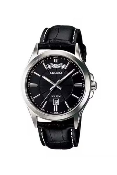 Casio ساعة كاسيو للرجال بمينا أسود تناظري - MTP-1381L-1A
