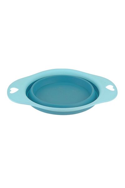 Gift Design Bol pliabil din silicon pentru animale, 19 cm, albastru