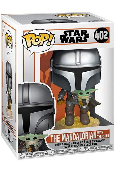 Funko بوب! مجسم ماندالوريان وجروغو - حرب النجوم 402 مع حقيبة الظهر