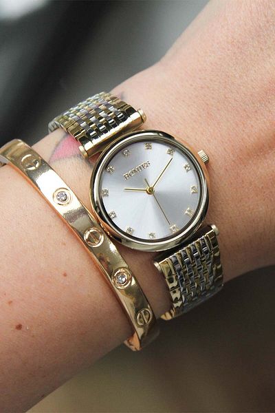 Homies Hm24513S01-3 Women Wrist Watch with Steel Band
