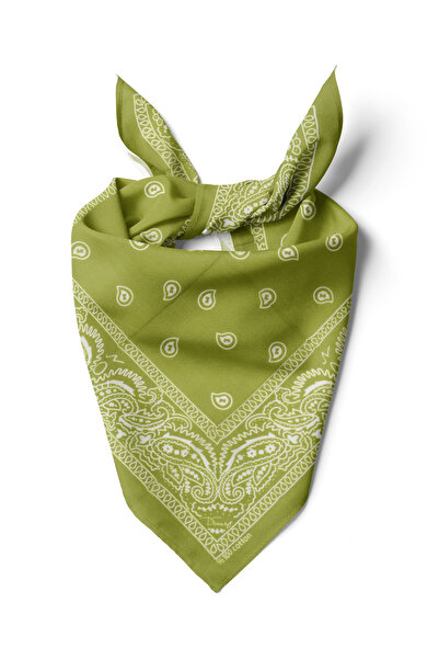 D scarf ΠΡΑΣΙΝΗ ΜΠΑΝΤΑΝΑ ΜΕ ΕΘΝΙΚΟ ΣΧΕΔΙΟ