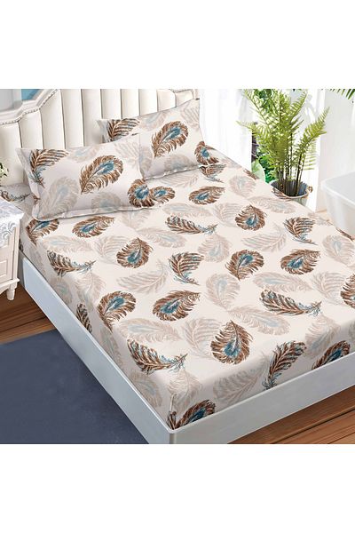 NufJoy Finet Gros Elastic Fitted Sheet Set for Mattress 160x200 cm and 2 Pillowcases 50x70 cm