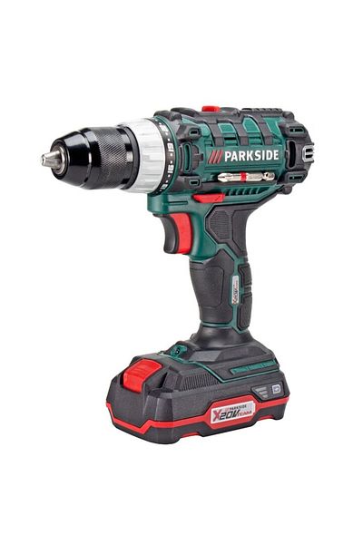 PARKSIDE cordless drill, 20V, 1400 rpm, 45Nm