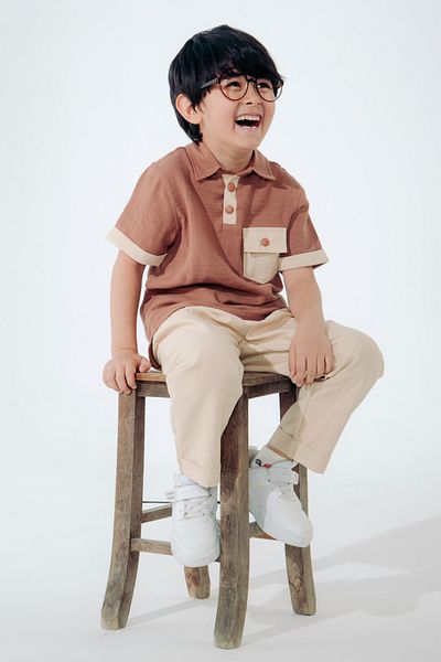 MİNİ İNOWESTA KİDS Muslin Boys 2-Piece Suit Pants Water Repellent /Holiday/Special Day/Casual