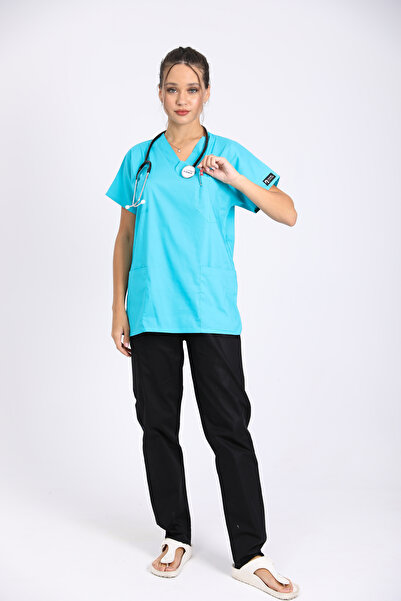 Raven Uniform للجنسين Terikoton طبيب ممرضة جيرسي الطبية جيرسي الجراحية أعلى ر...