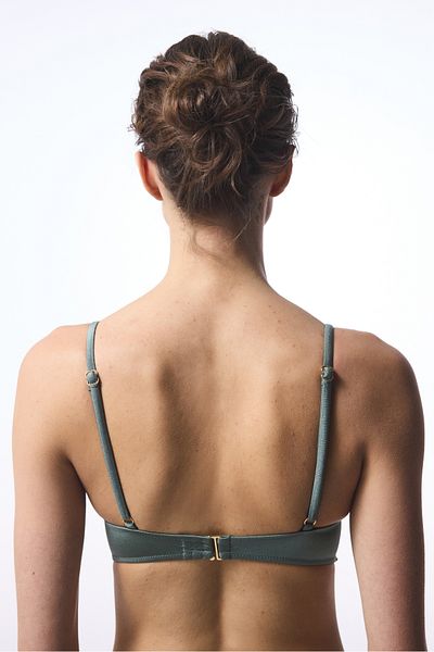 Penti Τοπ μπικίνι Khaki Silves Push Up