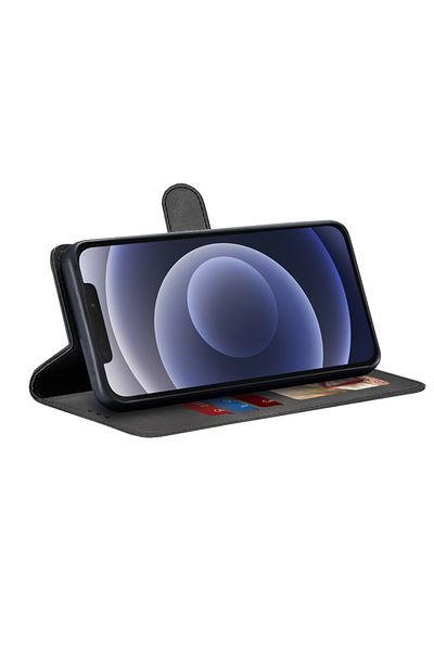 SKYDDAR INNOVATION Case for iPhone 12, Diary Book, book type, with Inner Wallet, Black, sticker set