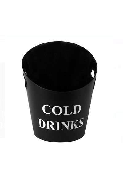 OEM Black Plastic Champagne Glass 28x30x33.5cm