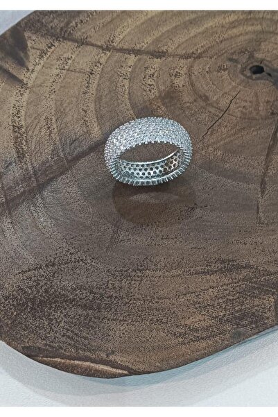 Aykat Tam tur Yüzük 5 Sıra Taşlı Yüzük Kadın Yüzüğü YZK- 420