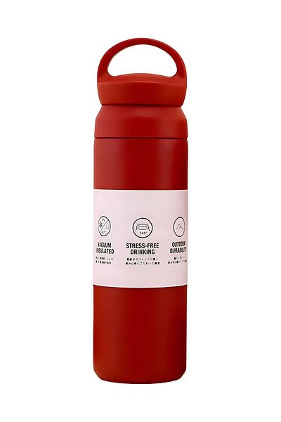 Weather Forecast 304 L Steel 500 ml Red Handled Hot Cold Vacuum Thermos Water Bottle Cin910Kr