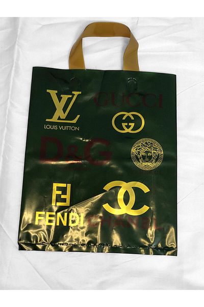 bag 1.5 kg Printed Hanging Bags, Sizes 30*40, Green