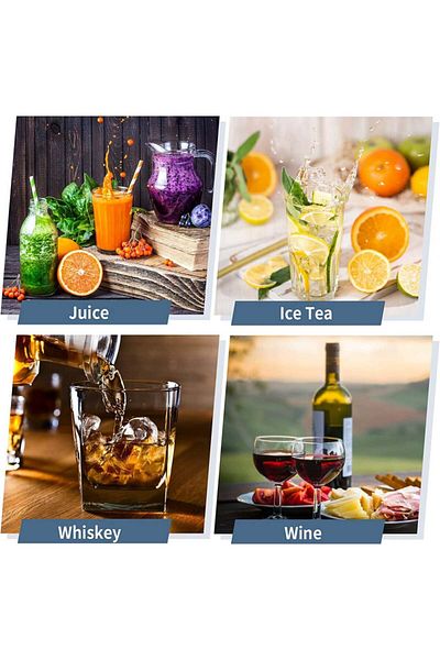 M80 Set of 2 M8C ice cube trays, silicone, blue, 18 x 13 x 5 cm