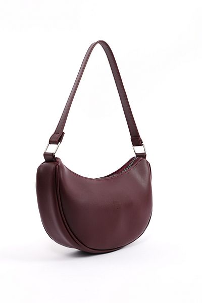 SHAKA Burgundy Shk26 Single Compartment Faux Leather Hand and Shoulder Bag