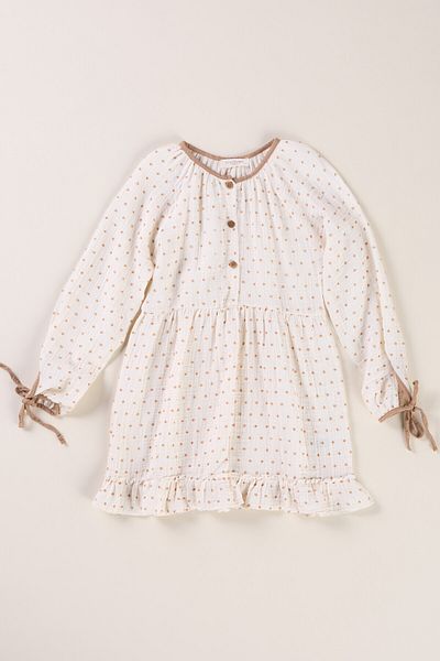 Bondberro Muslin Girl's Dress 100% βαμβάκι Organic Oeko-tex Certified