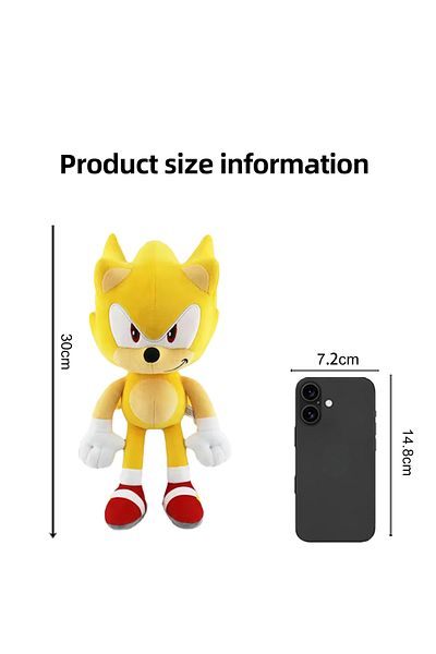 Choice suoni maorong 05 30CM High quality Sonic Plush Toy The Hedgehog Sonic Knuckles Tails Cute Cartoon So