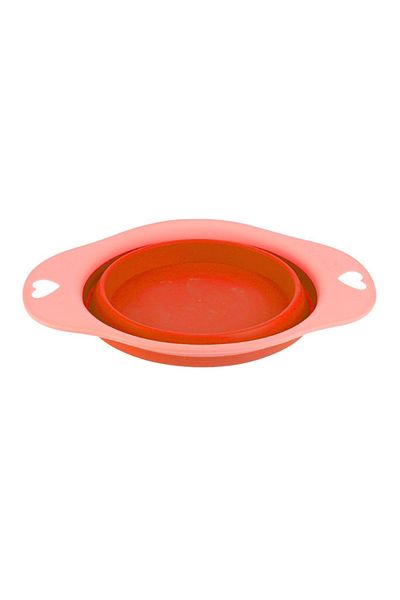 Gift Design Bol pliabil din silicon pentru animale, 19 cm, roșu