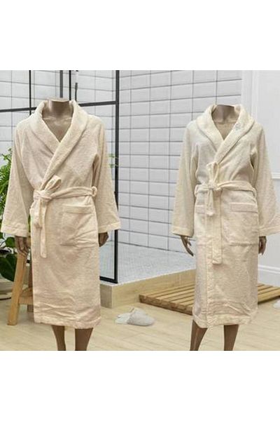 Canon Cannon Luxury Cotton Couples Bathrobe Set - 14 Pieces, Sugar & Sugar