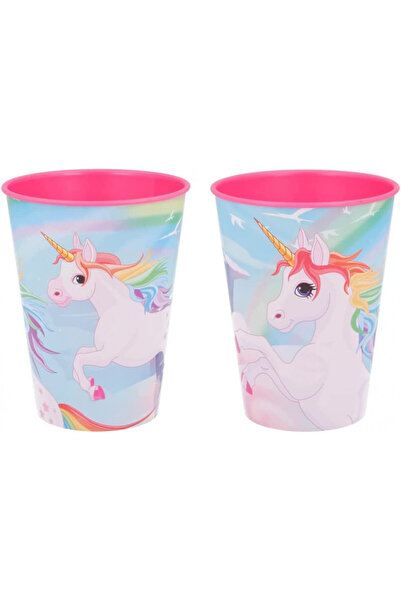 ILS I LOVE SHOPPING Set de 2 pahare Ils i Love unicorn, plastic, multicolore,...