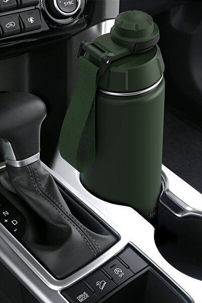 Stevig 1 Hand Leak-proof Sızdırmaz Çelik Termos 500 ml Green St-208